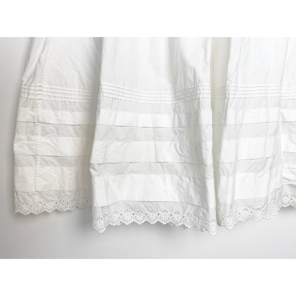 Doen White Salt Sebastiane Tiered Midi Maxi cotton petticoat S small Skirt - Picture 4 of 8